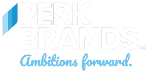Perkbrands brandmark reverse 300 - perk brands
